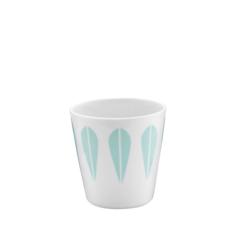 Lotus Cup | White, Mint Green