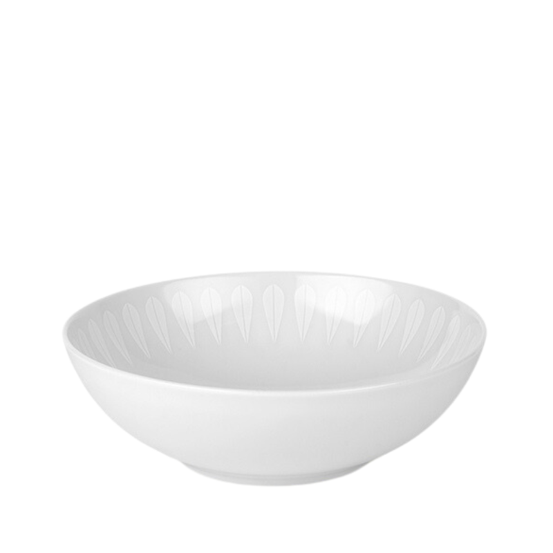 Lotus Deep Plate | White