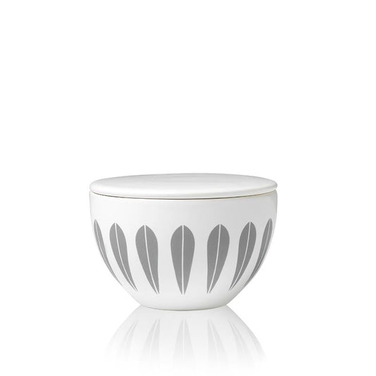Lucie Kaas, ARNE CLAUSEN COLLECTION, Lotus Sugar Bowl With Lid | White, Grey, Sugar Bowls & Creamers