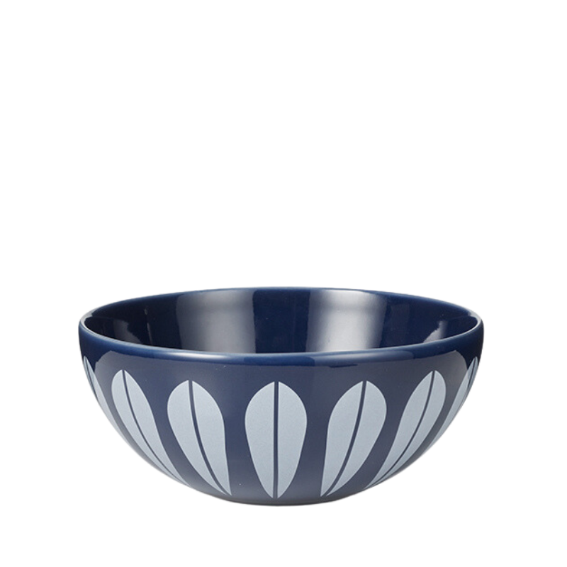 Lotus Bowl | Dark Blue, White