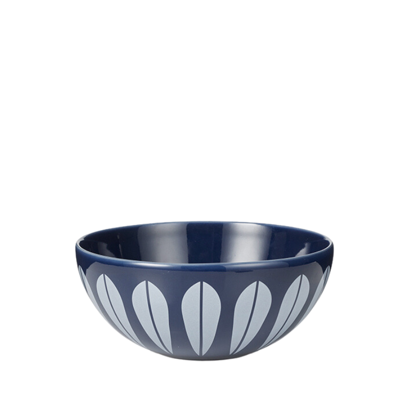 Lotus Bowl | Dark Blue, White