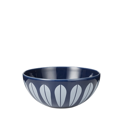 Lotus Bowl | Dark Blue, White