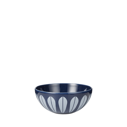 Lotus Bowl | Dark Blue, White